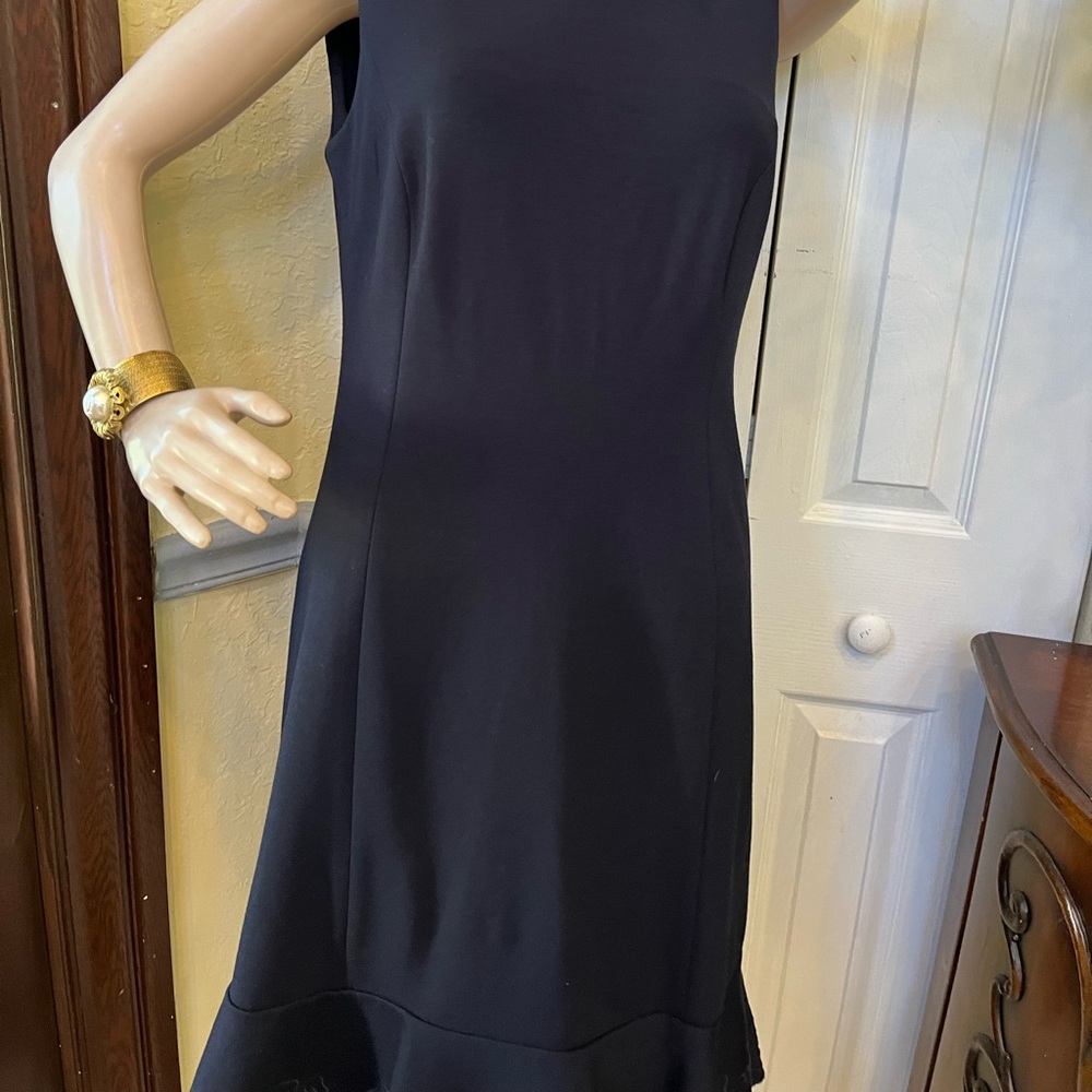 Talbots Black Sleeveless Midi Dress - Picture 4 of 7